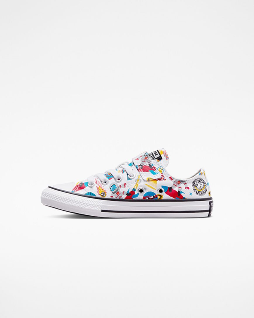 Boys' Converse Chuck Taylor All Star Easy-On Space Cruiser Low Top Shoes White / Red | AU 58613Y